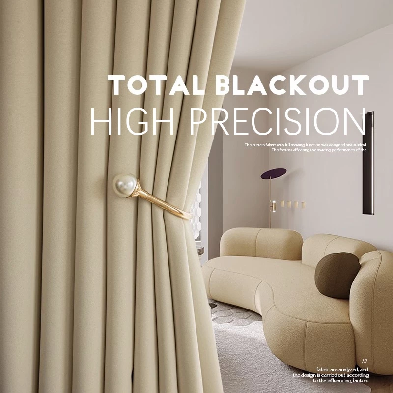 90% Blackout Curtain Langsir for Sliding Door Sunblock Curtain for Living Room Master Bedroom Murah Window Panel Soft & UV Sunproof