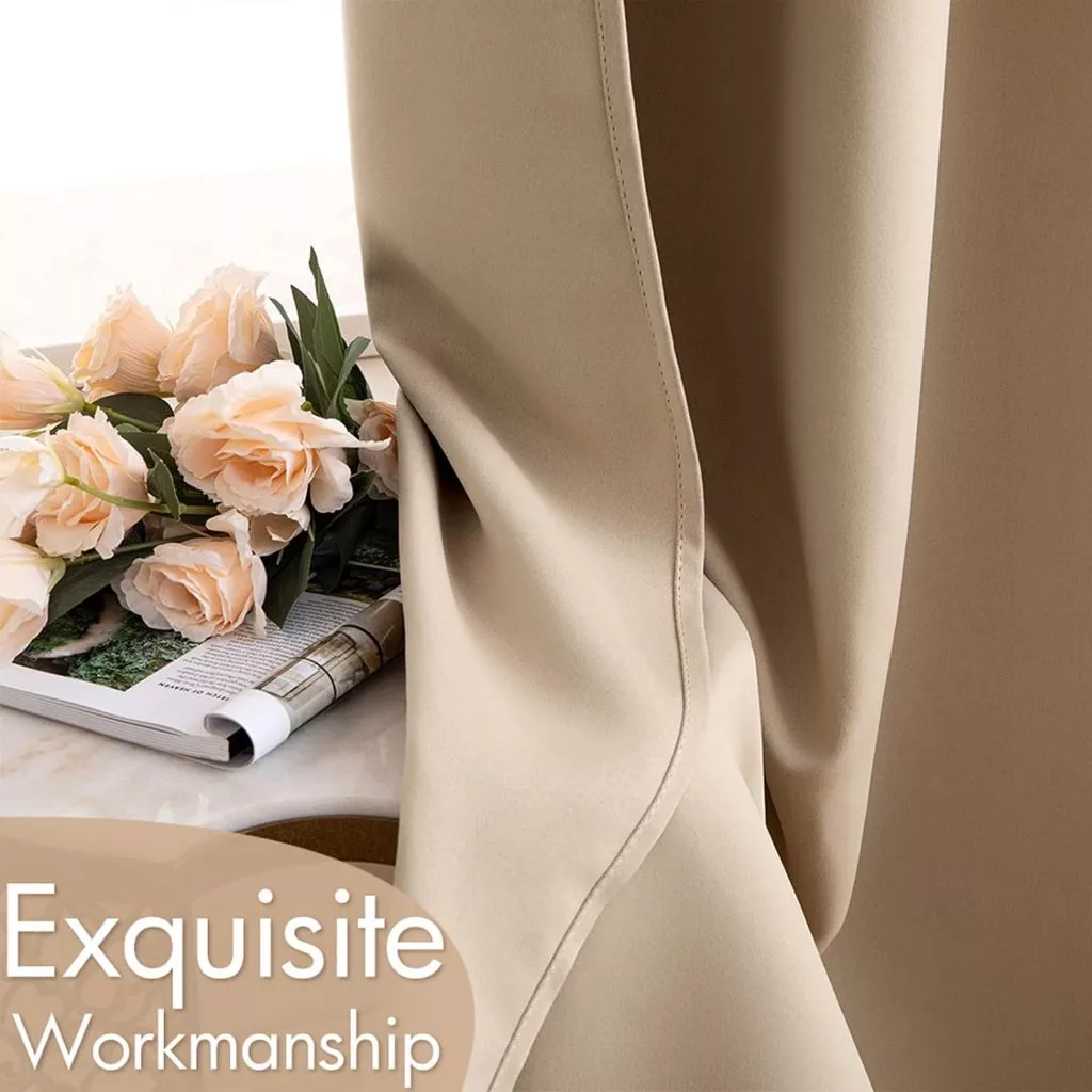 90% Blackout Curtain Langsir for Sliding Door Sunblock Curtain for Living Room Master Bedroom Murah Window Panel Soft & UV Sunproof