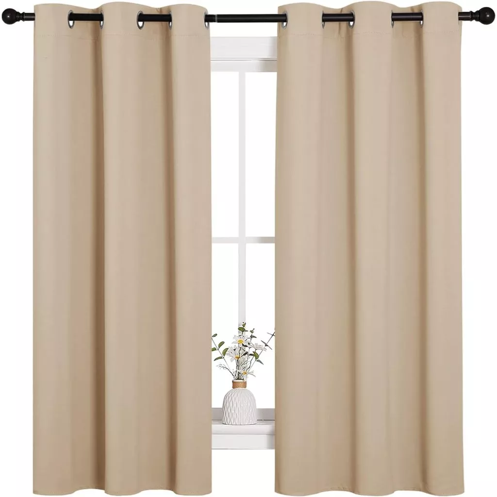 90% Blackout Curtain Langsir for Sliding Door Sunblock Curtain for Living Room Master Bedroom Murah Window Panel Soft & UV Sunproof