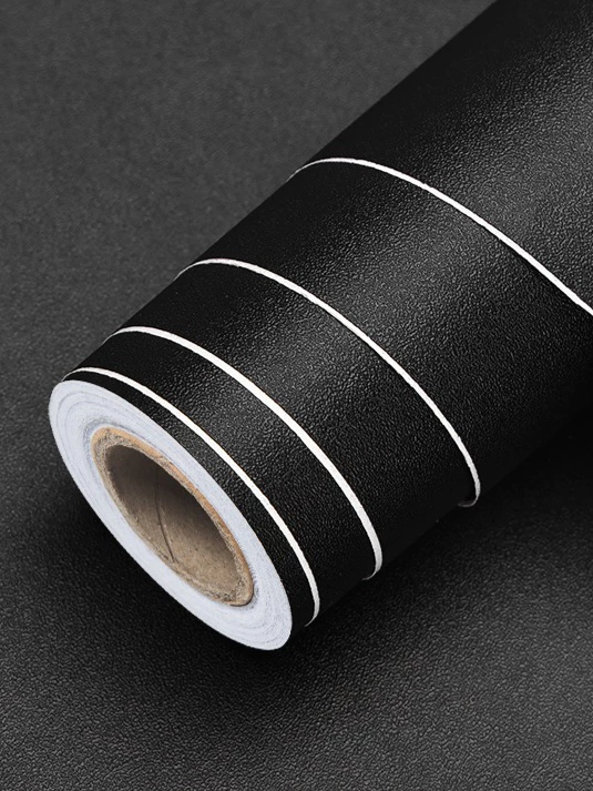 Plain Black Wall Paper Size 8m to 10m x 45cm