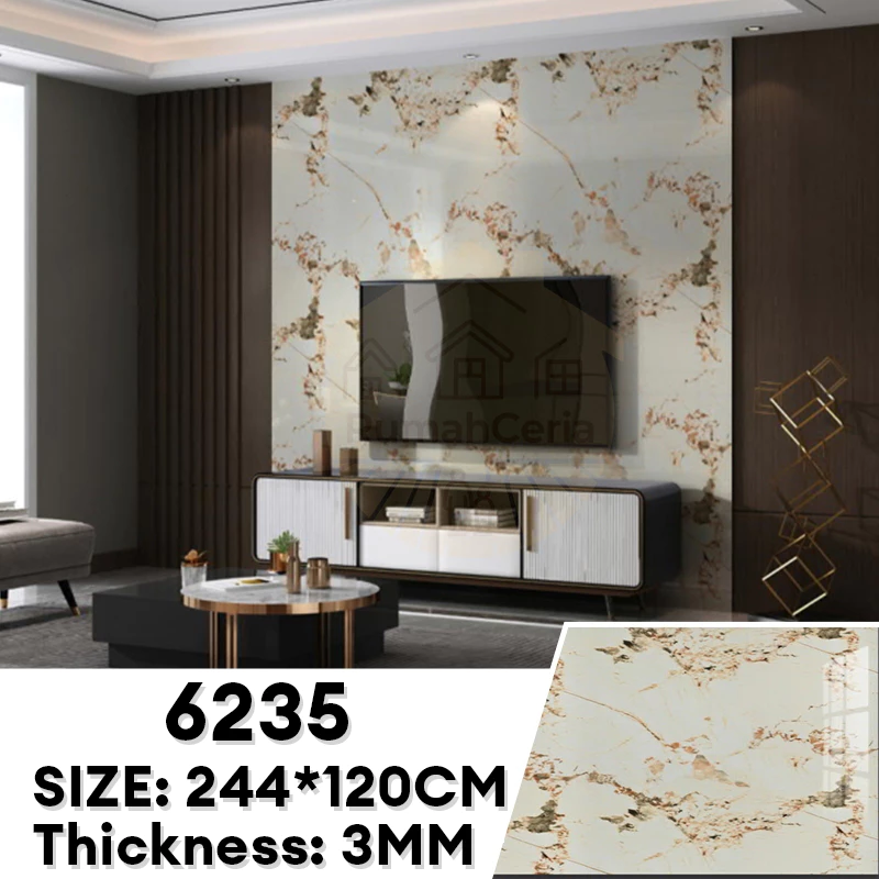 Flexi Marble Sheet Imitation Ceramic Waterproof Wall Sticker Marble Sticker Marble Wallpaper Thickened XPEBoard