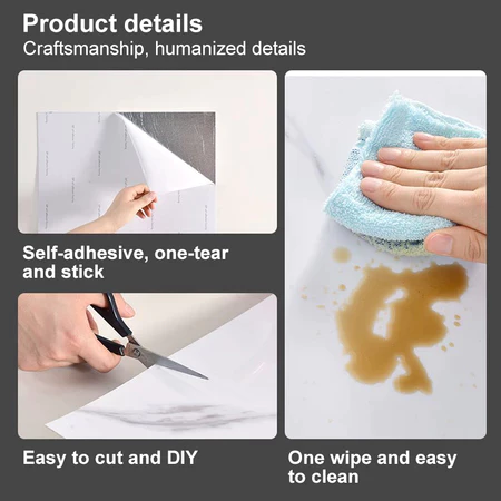 Flexi Marble Sheet Imitation Ceramic Waterproof Wall Sticker Marble Sticker Marble Wallpaper Thickened XPEBoard