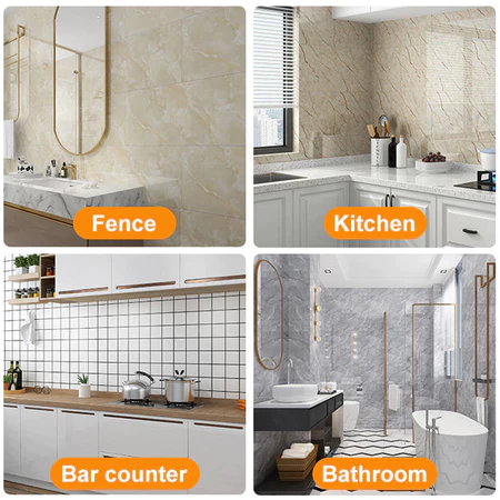 Flexi Marble Sheet Imitation Ceramic Waterproof Wall Sticker Marble Sticker Marble Wallpaper Thickened XPEBoard