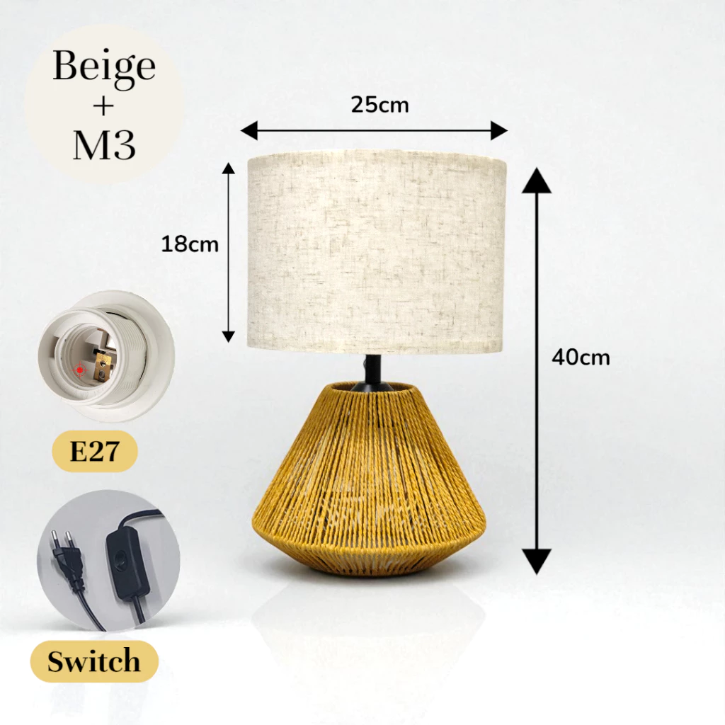 Muji Table Lamp Bed Lamp Lampu Tidur Night Light Table Ornament Home Living Decor IKEA