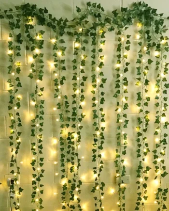 6/12PCS 2.3M Ivy Artificial flower vine Green Leaf Plants Fake Foliage Home Decor Plastic Rattan Garden Wall Wedding