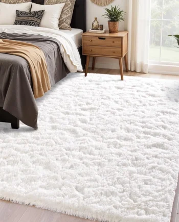 Soft Rug For Bedroom Living Room Plush Fluffy Rugs , Shag Furry Runner Rug Carpet for Room