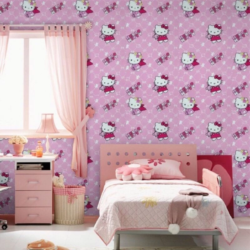 Ready stock Wallpaper dinding Children Cartoon Doraemon 3D Wallpaper Self Adhesive Bedroom Waterproof and Anti-collision Wall Paper